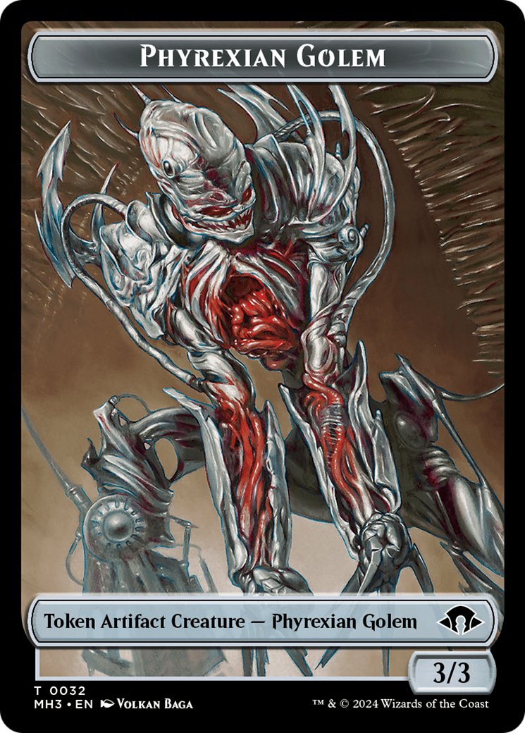 Phyrexian Golem Token [Modern Horizons 3 Tokens] | Fandemonia Ltd