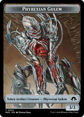 Phyrexian Golem // Energy Reserve Double-Sided Token [Modern Horizons 3 Tokens] | Fandemonia Ltd