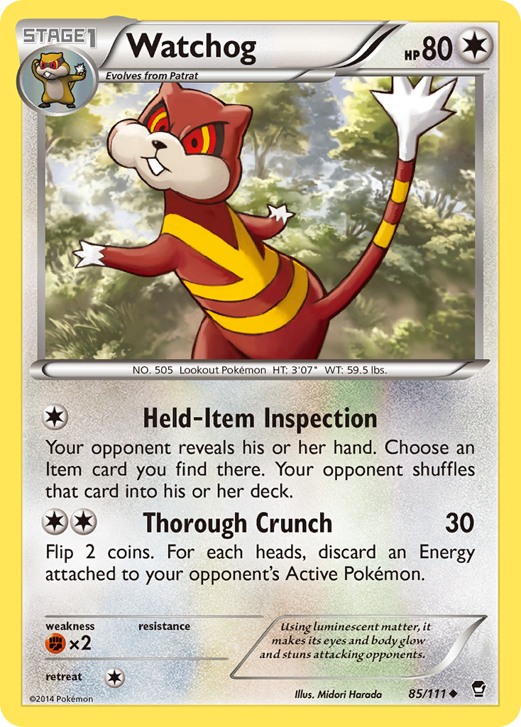 Watchog (85/111) [XY: Furious Fists] | Fandemonia Ltd