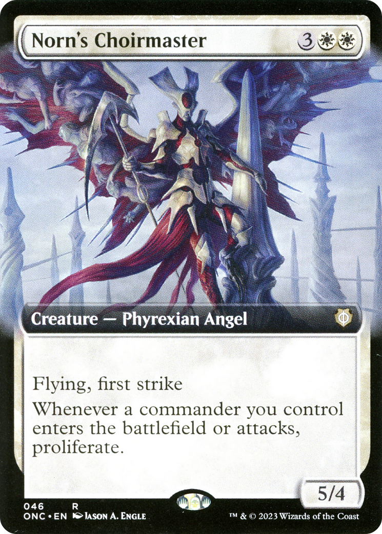 Norn's Choirmaster (Extended Art) [Phyrexia: All Will Be One Commander] | Fandemonia Ltd