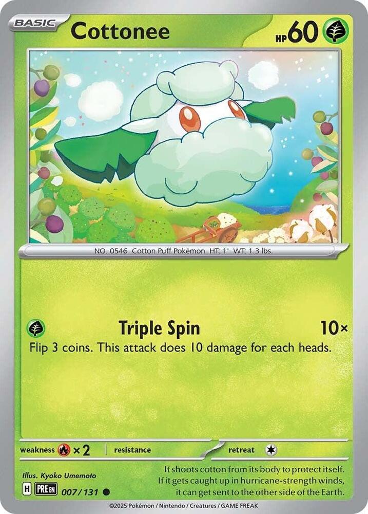 Cottonee (007/131) [Scarlet & Violet: Prismatic Evolutions] | Fandemonia Ltd