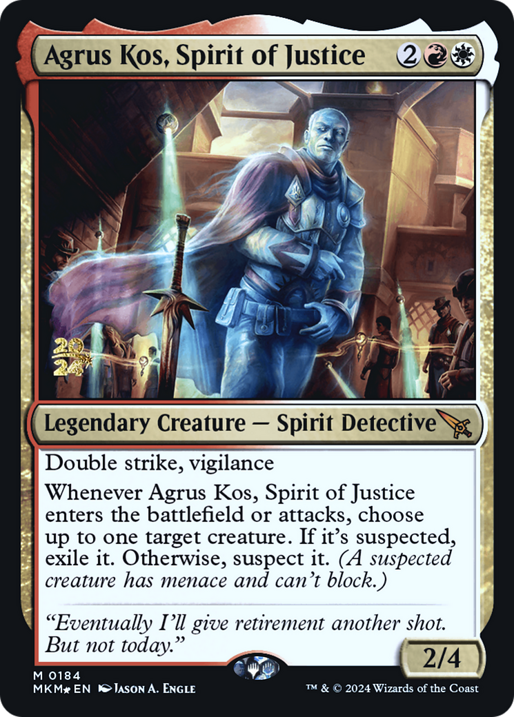 Agrus Kos, Spirit of Justice [Murders at Karlov Manor Prerelease Promos] | Fandemonia Ltd