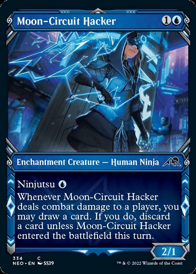 Moon-Circuit Hacker (Showcase Ninja) [Kamigawa: Neon Dynasty] | Fandemonia Ltd