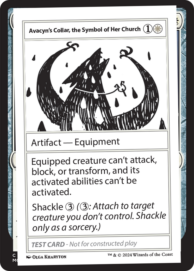 Avacyn's Collar, the Symbol of Her Church [Mystery Booster 2 Playtest Cards] | Fandemonia Ltd