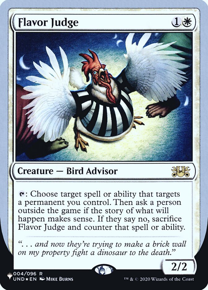 Flavor Judge (Unfinity Foil Edition) [The List] | Fandemonia Ltd