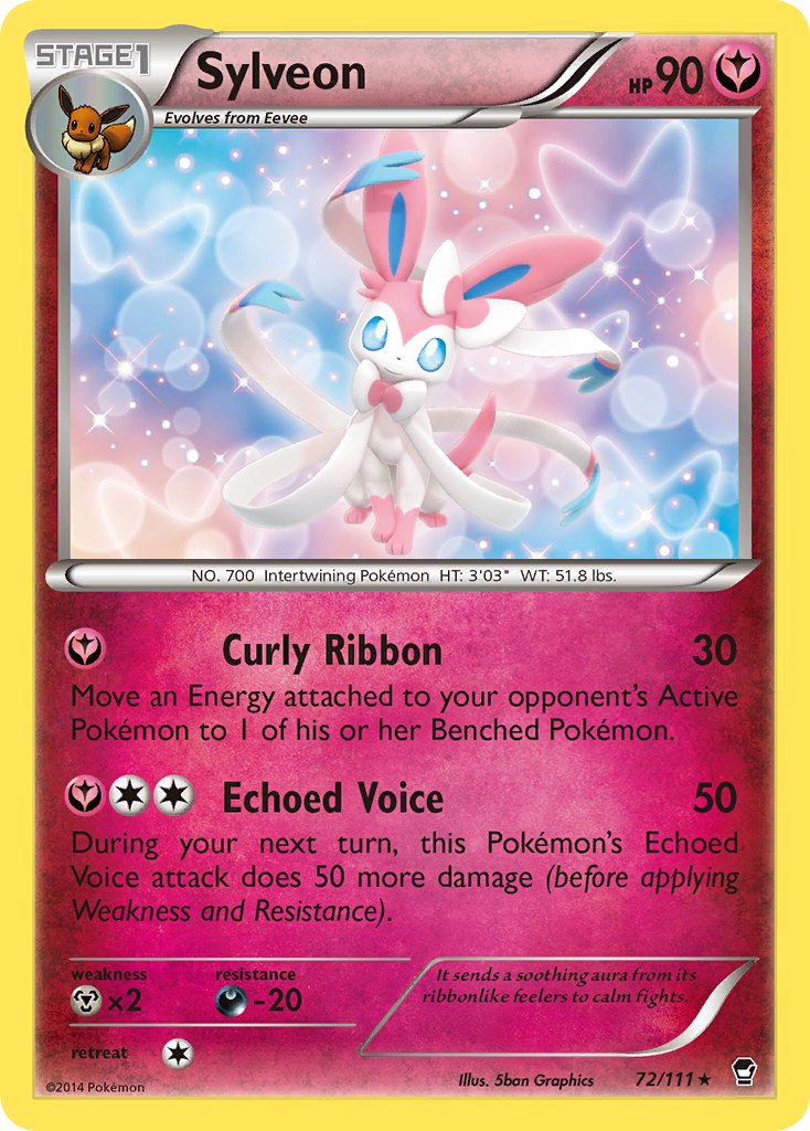 Sylveon (72/111) (Theme Deck Exclusive) [XY: Furious Fists] | Fandemonia Ltd