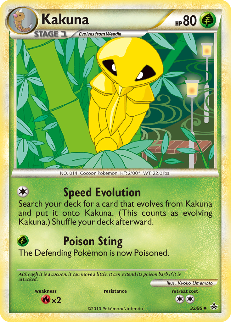 Kakuna (32/95) [HeartGold & SoulSilver: Unleashed] | Fandemonia Ltd