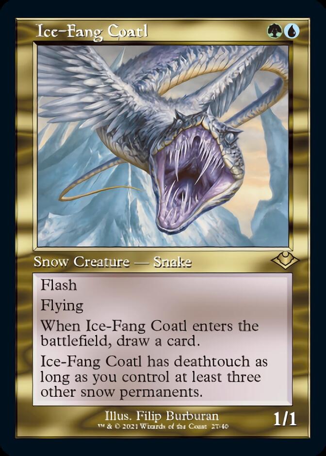 Ice-Fang Coatl (Retro) [Modern Horizons] | Fandemonia Ltd