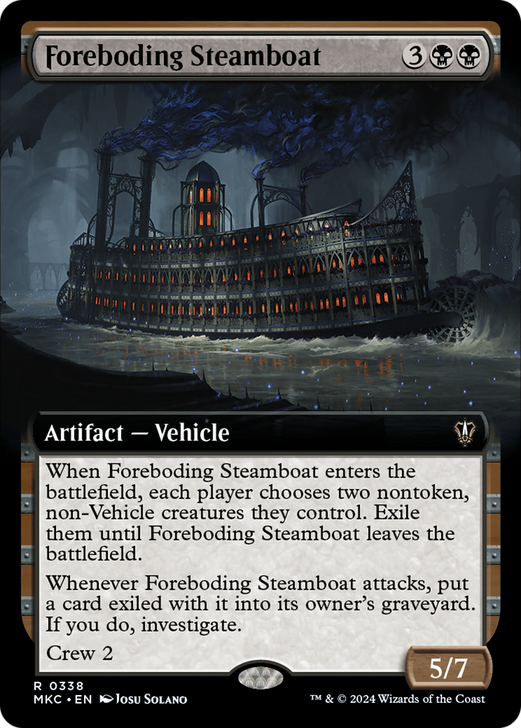 Foreboding Steamboat (Extended Art) [Murders at Karlov Manor Commander] | Fandemonia Ltd