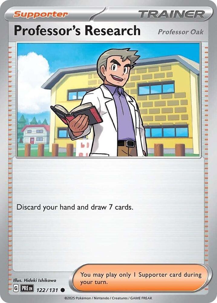 Professor's Research (122/131) [Professor Oak] [Scarlet & Violet: Prismatic Evolutions] | Fandemonia Ltd