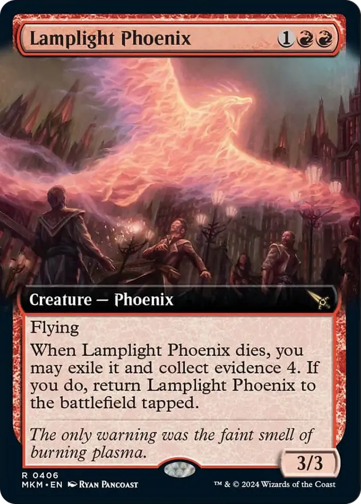 Lamplight Phoenix (Extended Art) [Murders at Karlov Manor] | Fandemonia Ltd