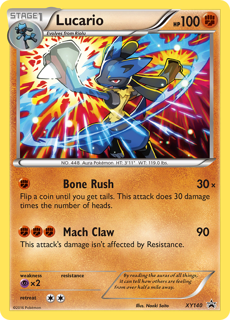 Lucario (XY140) [XY: Black Star Promos] | Fandemonia Ltd