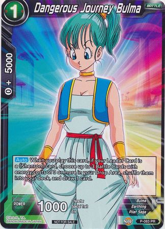 Dangerous Journey Bulma (P-083) [Promotion Cards] | Fandemonia Ltd