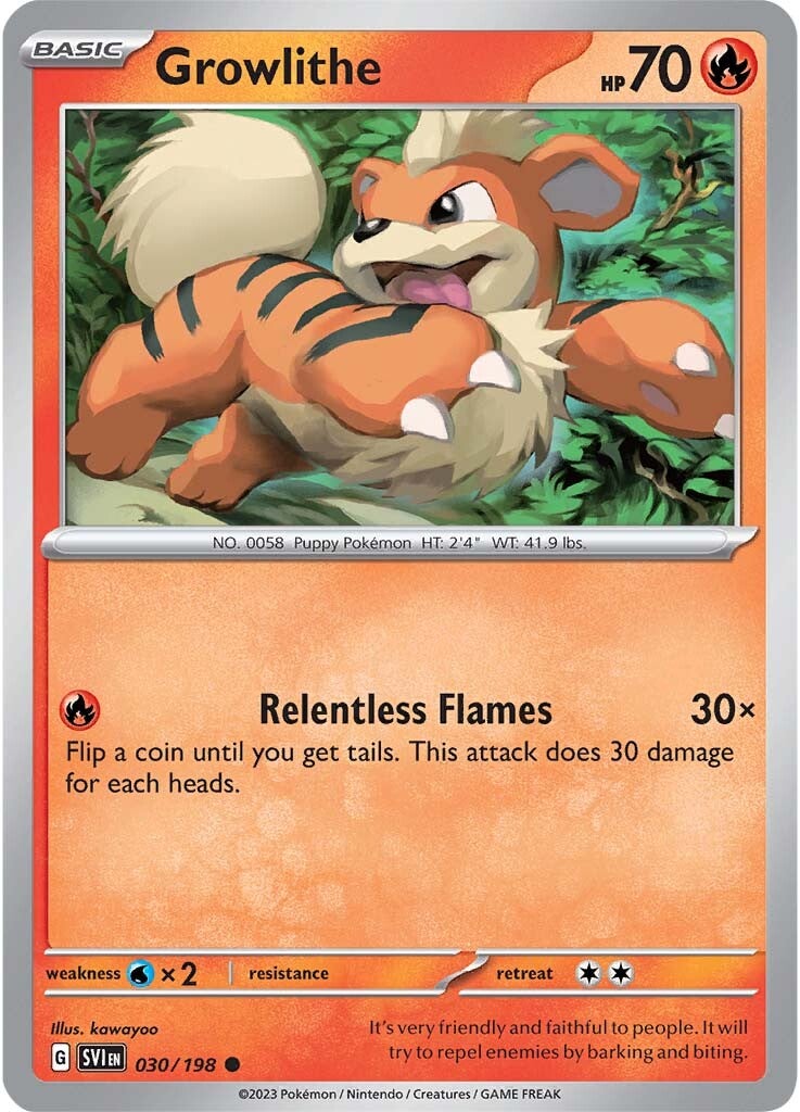 Growlithe (030/198) [Scarlet & Violet: Base Set] | Fandemonia Ltd