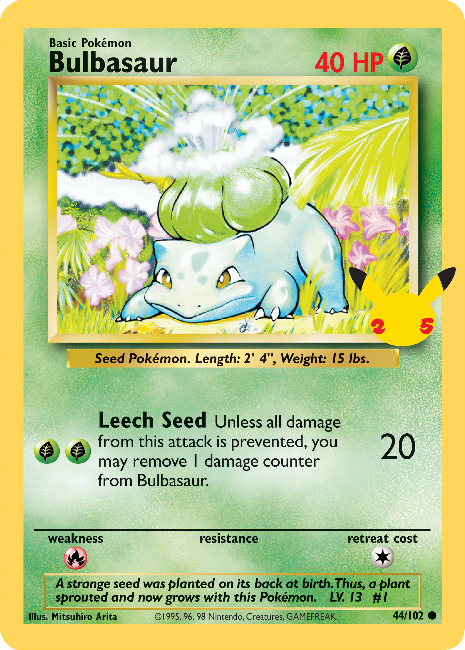 Bulbasaur (44/102) (Jumbo Card) [First Partner Pack] | Fandemonia Ltd