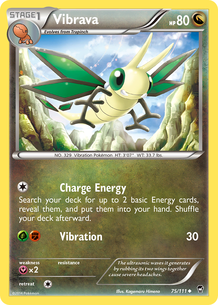 Vibrava (75/111) [XY: Furious Fists] | Fandemonia Ltd