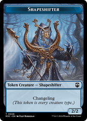 Dragon // Shapeshifter (0008) Double-Sided Token [Modern Horizons 3 Commander Tokens] | Fandemonia Ltd