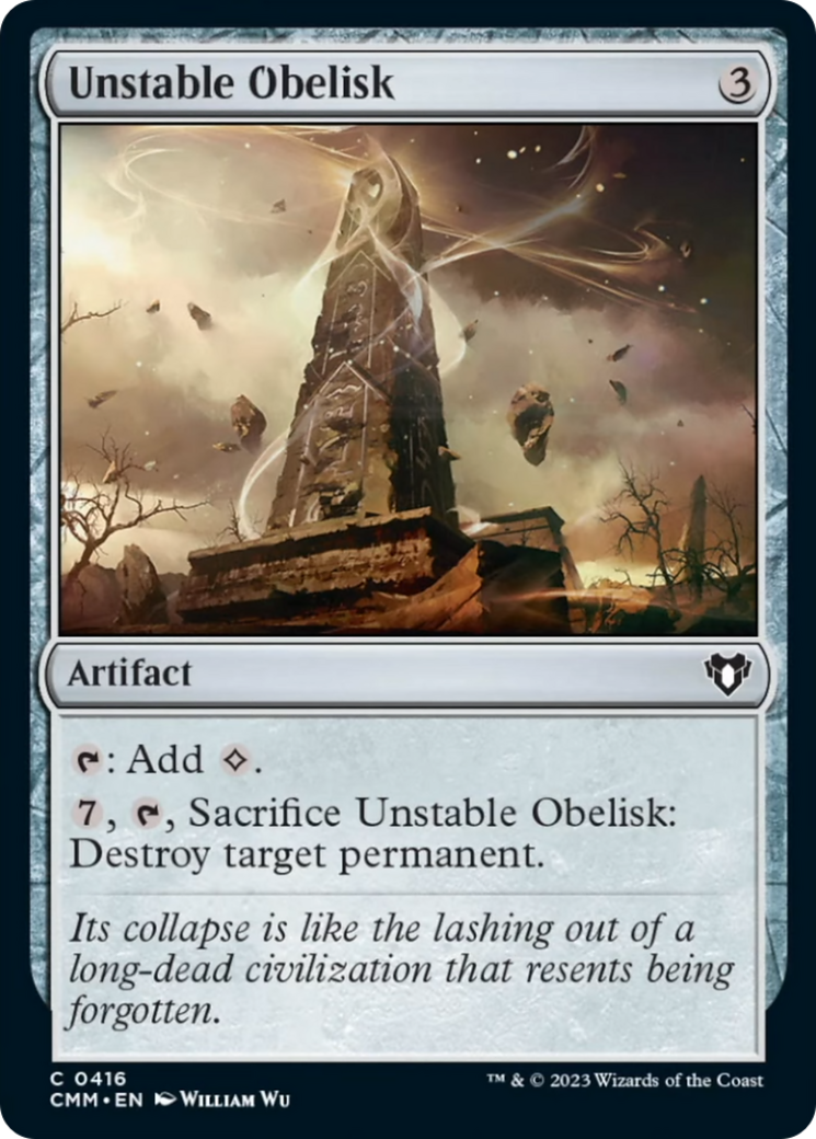 Unstable Obelisk [Commander Masters] | Fandemonia Ltd