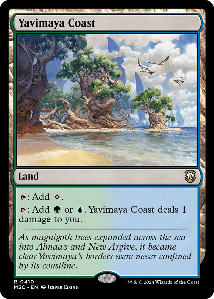 Yavimaya Coast (Ripple Foil) [Modern Horizons 3 Commander] | Fandemonia Ltd