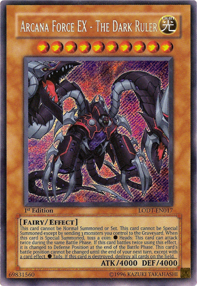 Arcana Force EX - The Dark Ruler [LODT-EN017] Secret Rare | Fandemonia Ltd