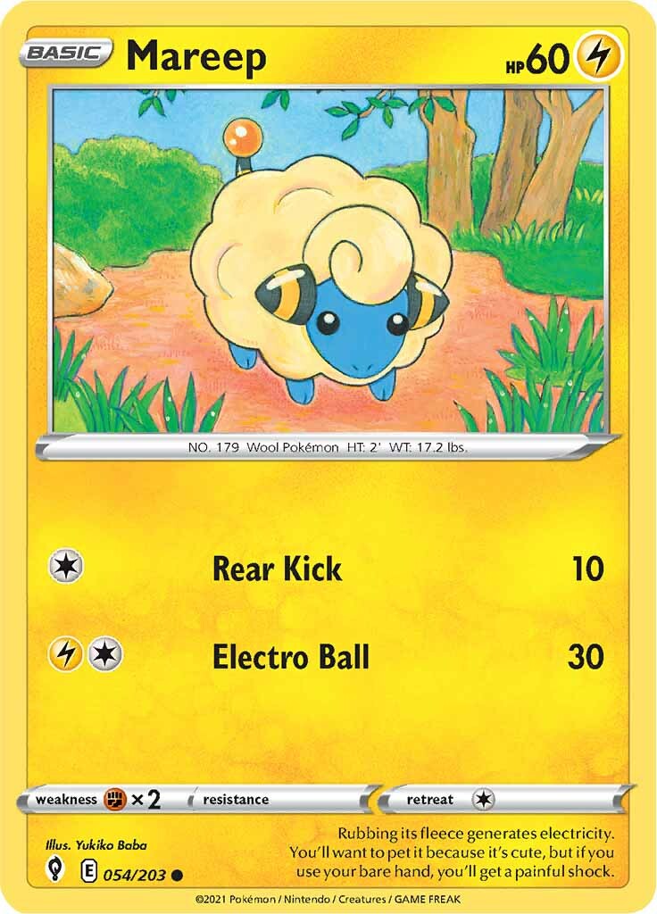 Mareep (054/203) [Sword & Shield: Evolving Skies] | Fandemonia Ltd