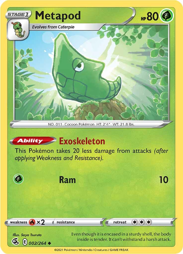 Metapod (002/264) [Sword & Shield: Fusion Strike] | Fandemonia Ltd