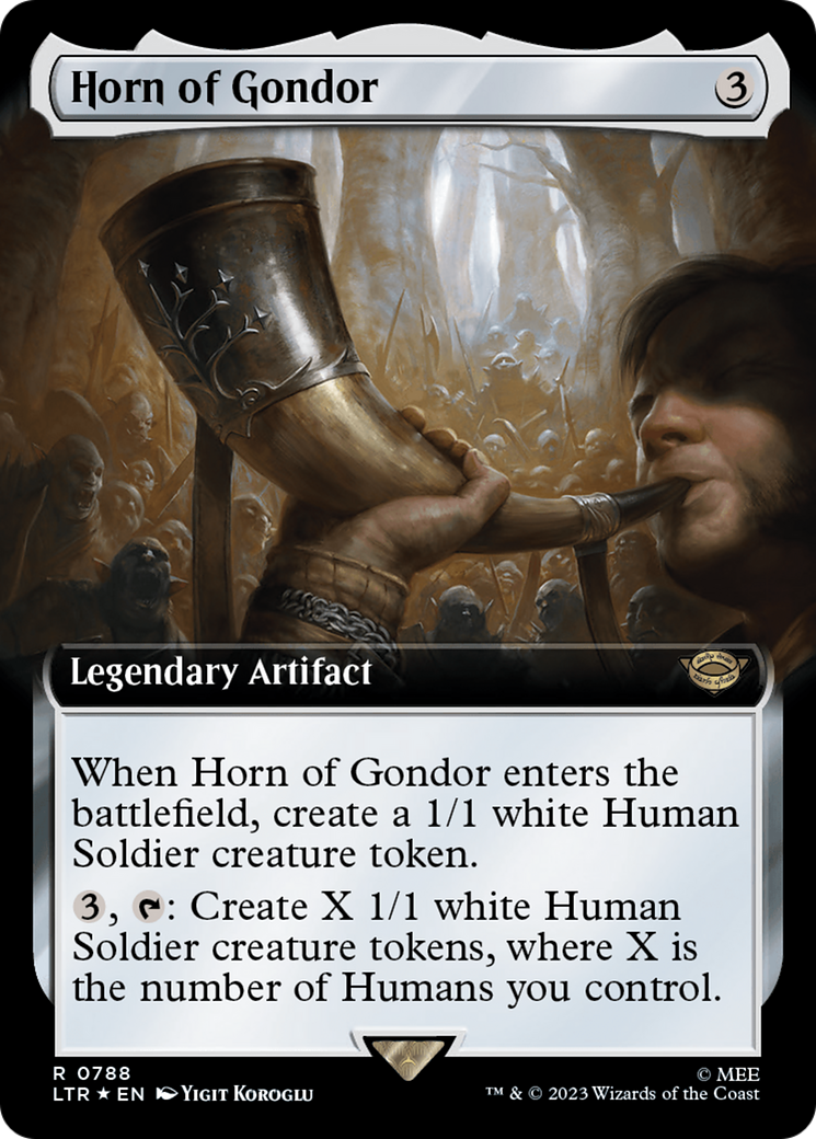 Horn of Gondor (Extended Art) (Surge Foil) [The Lord of the Rings: Tales of Middle-Earth] | Fandemonia Ltd