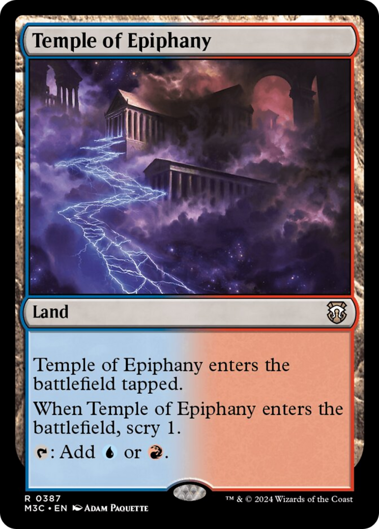 Temple of Epiphany (Ripple Foil) [Modern Horizons 3 Commander] | Fandemonia Ltd