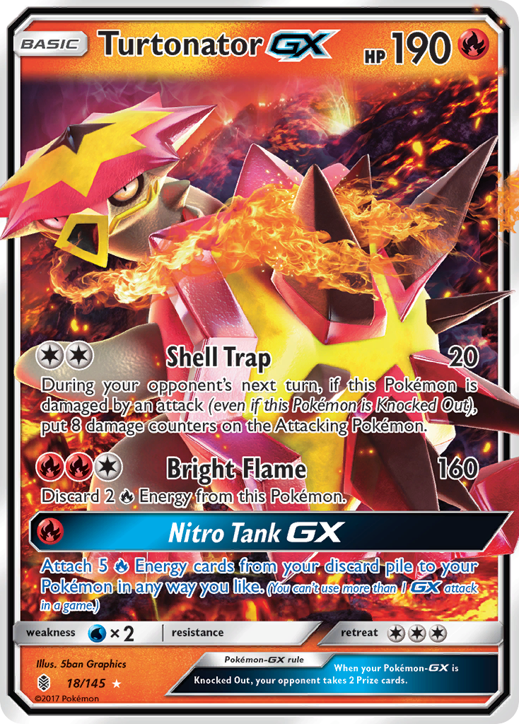 Turtonator GX (18/145) [Sun & Moon: Guardians Rising] | Fandemonia Ltd