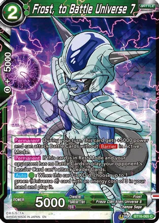 Frost, to Battle Universe 7 (BT16-065) [Realm of the Gods] | Fandemonia Ltd