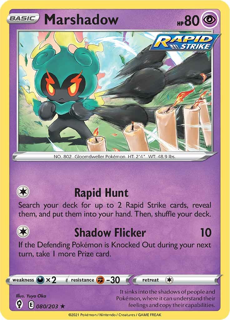 Marshadow (080/203) [Sword & Shield: Evolving Skies] | Fandemonia Ltd