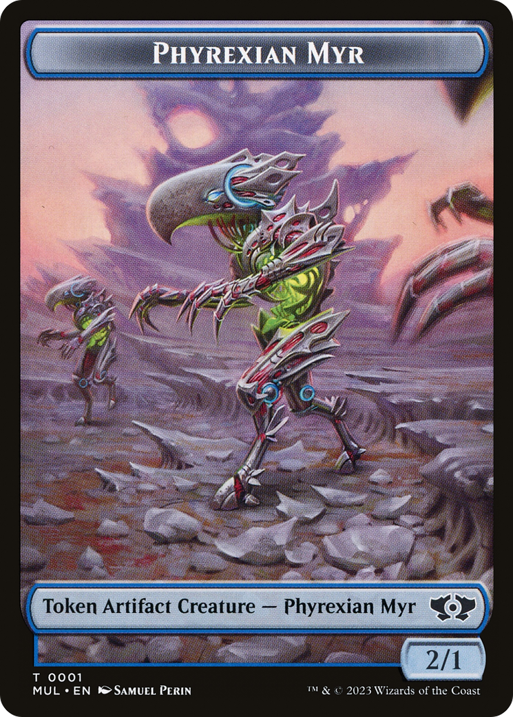 Phyrexian Myr // Phyrexian Hydra (11) Double-Sided Token [March of the Machine Tokens] | Fandemonia Ltd