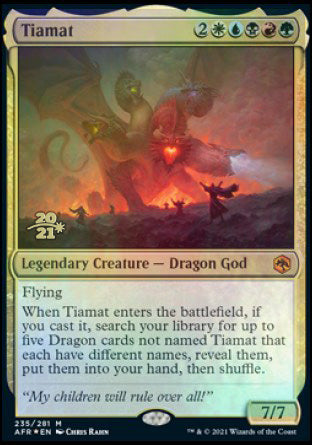 Tiamat [Dungeons & Dragons: Adventures in the Forgotten Realms Prerelease Promos] | Fandemonia Ltd