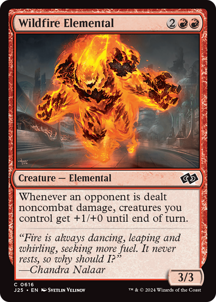 Wildfire Elemental [Foundations Jumpstart] | Fandemonia Ltd