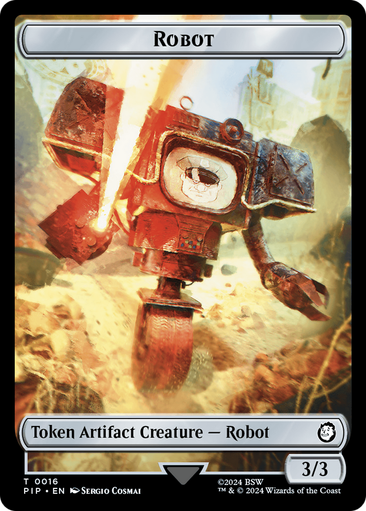 Junk // Robot Double-Sided Token [Fallout Tokens] | Fandemonia Ltd