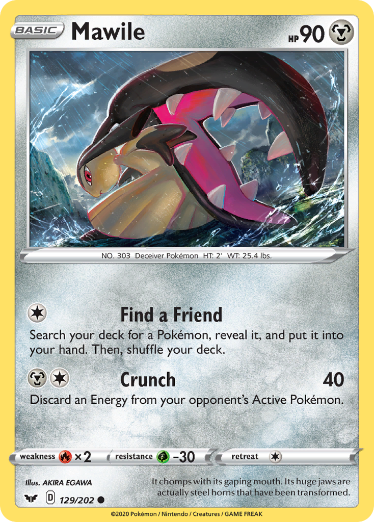 Mawile (129/202) [Sword & Shield: Base Set] | Fandemonia Ltd