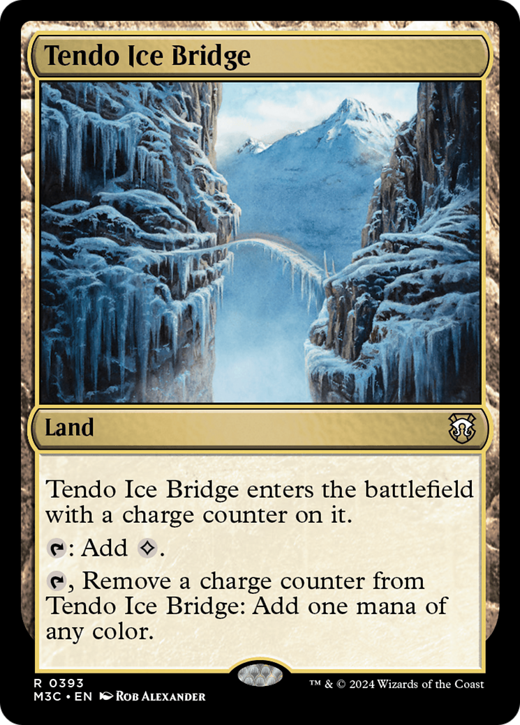 Tendo Ice Bridge (Ripple Foil) [Modern Horizons 3 Commander] | Fandemonia Ltd