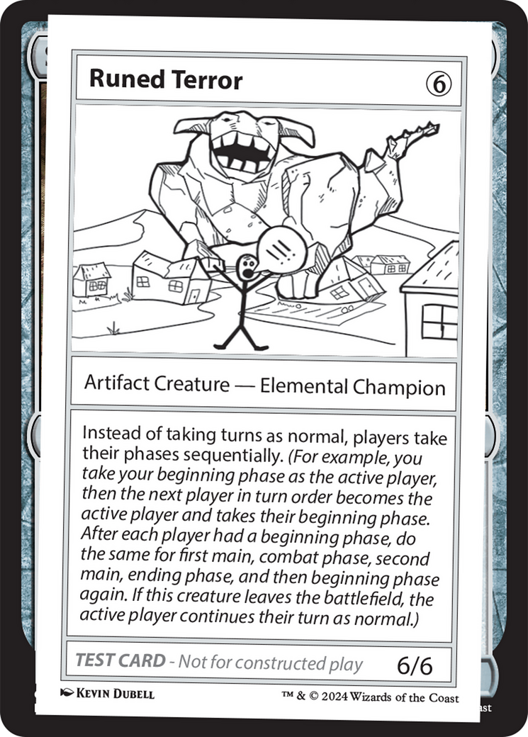 Runed Terror [Mystery Booster 2 Playtest Cards] | Fandemonia Ltd