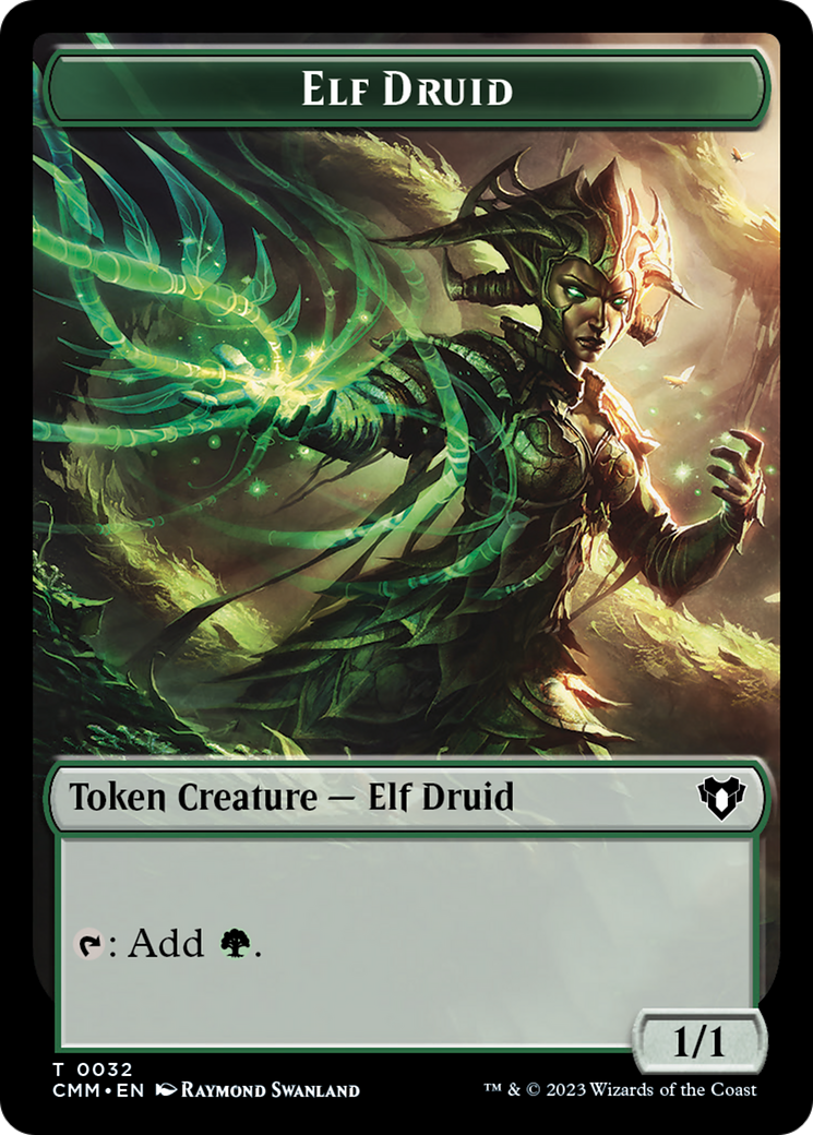 Elf Druid Token [Commander Masters Tokens] | Fandemonia Ltd