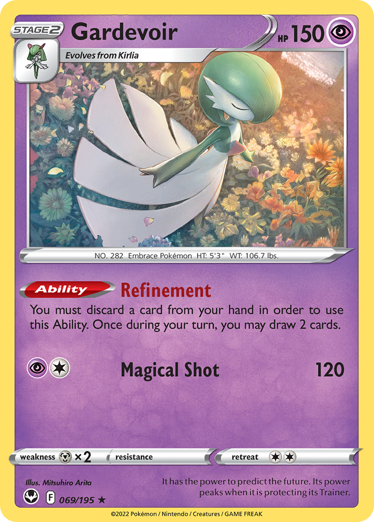 Gardevoir (069/195) (Theme Deck Exclusive) [Sword & Shield: Silver Tempest] | Fandemonia Ltd