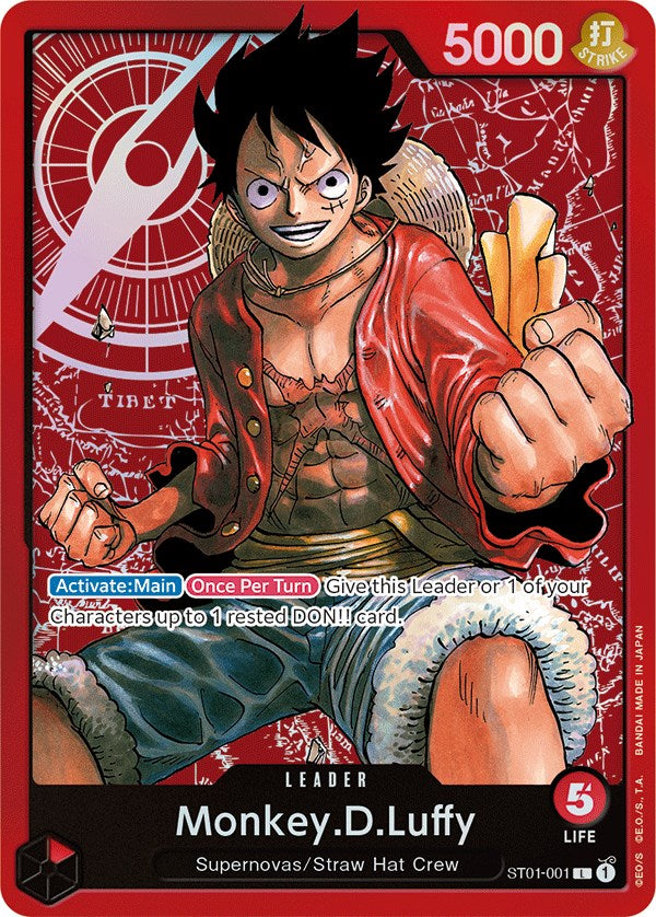 Monkey.D.Luffy (001) [Starter Deck: Straw Hat Crew] | Fandemonia Ltd