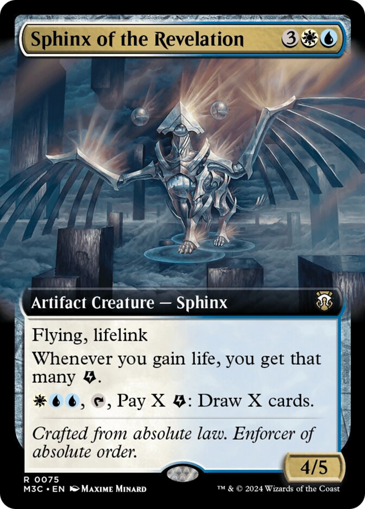 Sphinx of the Revelation (Extended Art) (Ripple Foil) [Modern Horizons 3 Commander] | Fandemonia Ltd