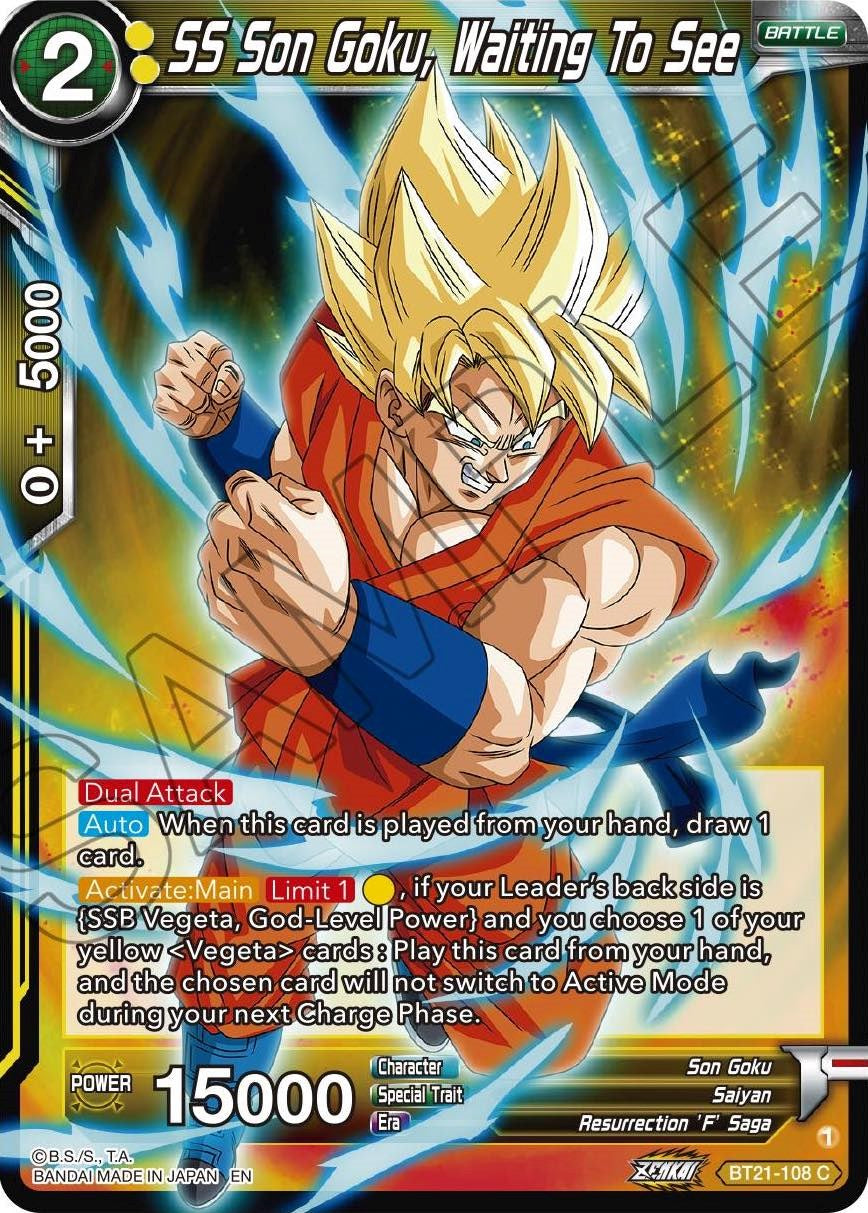 SS Son Goku, Waiting To See (BT21-108) [Wild Resurgence] | Fandemonia Ltd