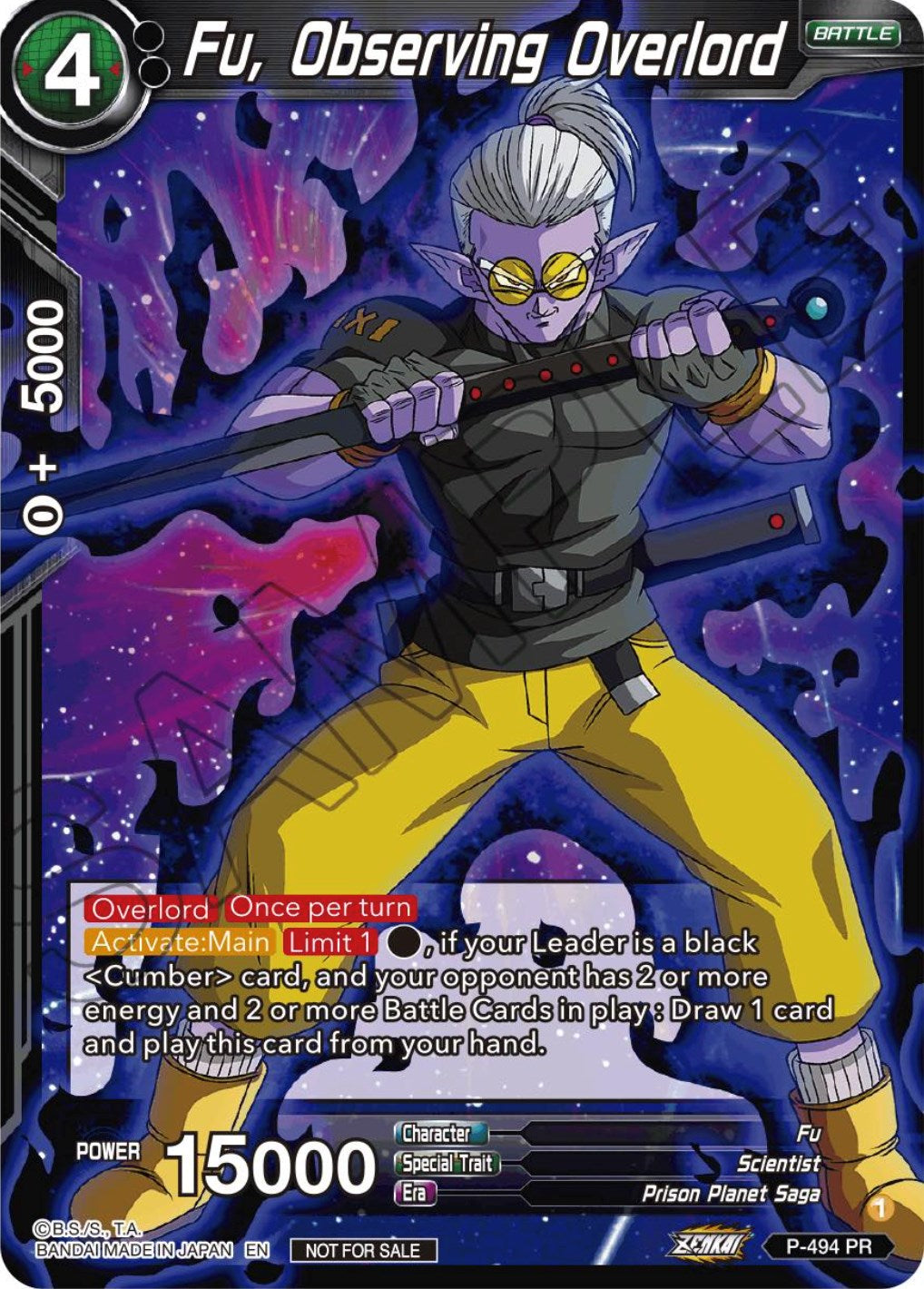 Fu, Observing Overlord (Zenkai Series Tournament Pack Vol.3) (P-494) [Tournament Promotion Cards] | Fandemonia Ltd