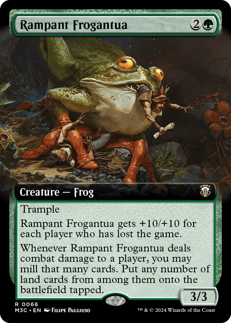 Rampant Frogantua (Extended Art) [Modern Horizons 3 Commander] | Fandemonia Ltd