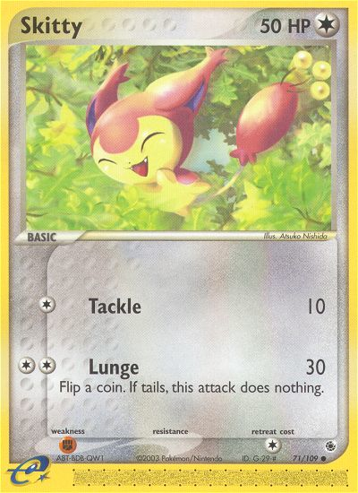 Skitty (71/109) [EX: Ruby & Sapphire] | Fandemonia Ltd