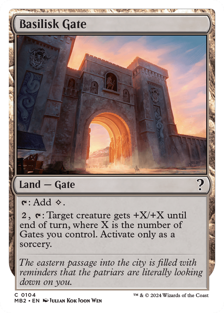 Basilisk Gate (White Border) [Mystery Booster 2] | Fandemonia Ltd