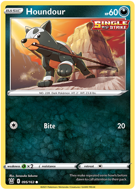 Houndour (095/163) [Sword & Shield: Battle Styles] | Fandemonia Ltd