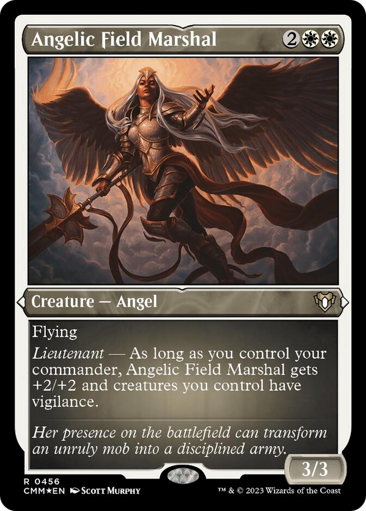 Angelic Field Marshal (Foil Etched) [Commander Masters] | Fandemonia Ltd