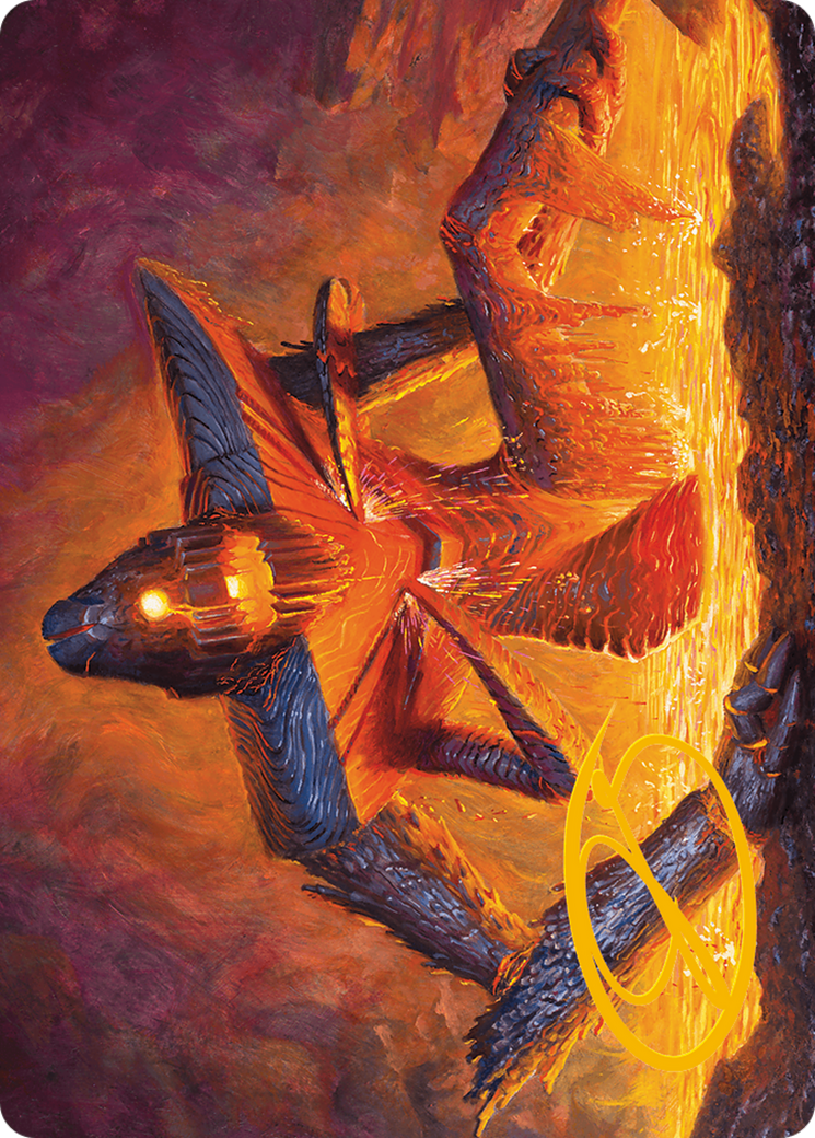 Molten Gatekeeper Art Card (Gold-Stamped Signature) [Modern Horizons 3 Art Series] | Fandemonia Ltd